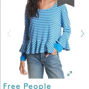 Free people peplum long sleeve